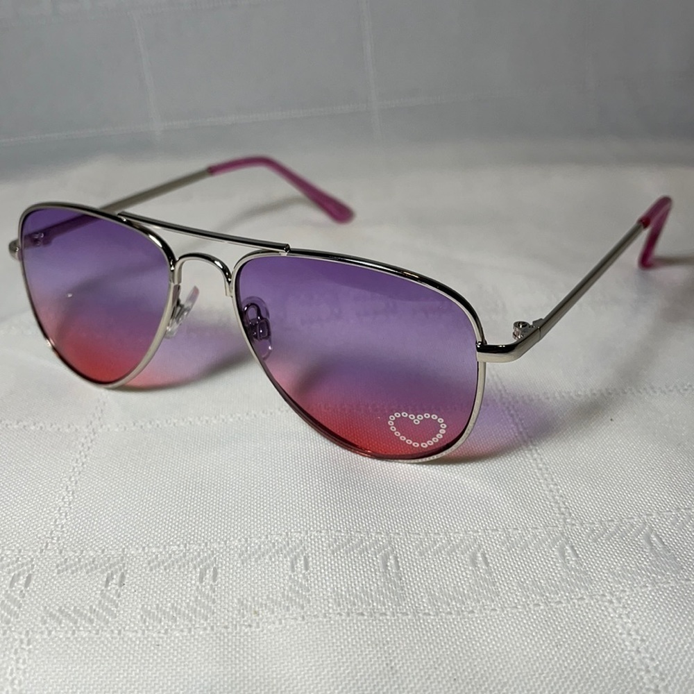 *5 for $25* NWOT Kids FGX International Fashion Sunglasses Pink Gradient Aviator